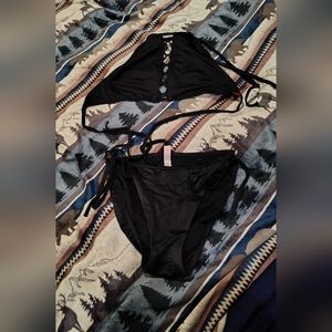 Victoria's Secret Black Swimwear with Tie Detail